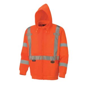 Hi-Viz Polyester Fleece Hoodie Yellow